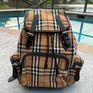 Burberry Medium Rucksack With Vintage Check